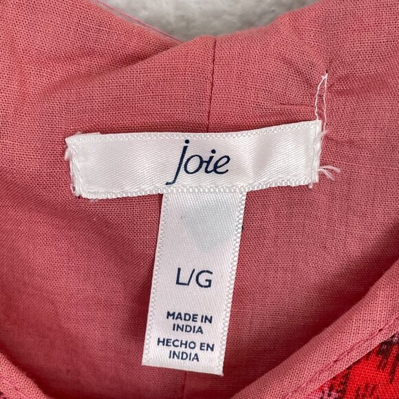 Joie Womens Large Tiered Sleeveless Maxi Dress Cotton V Neck - Picture 5 of 12